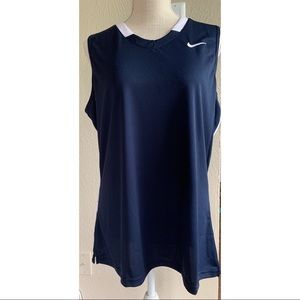 NWT Navy Blue Nike Dri Fit top size XL